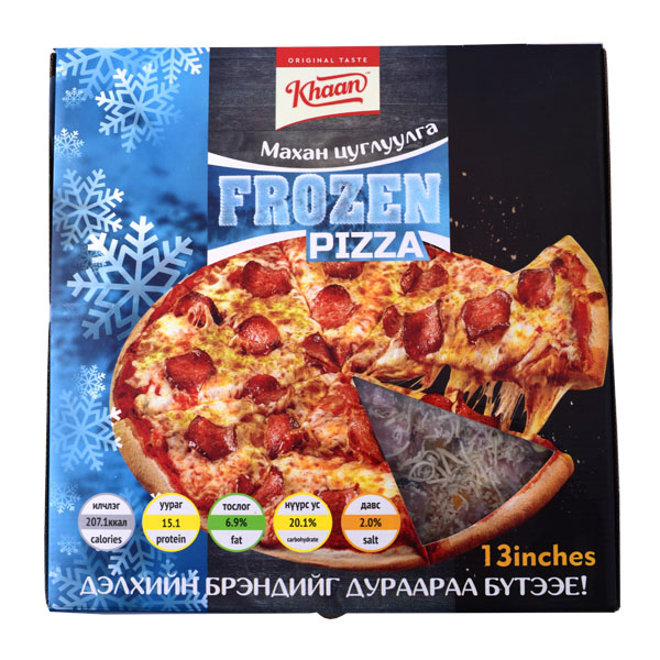 Khaan frozen pizza /махан цуглуулга